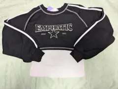 【新品ANAPGiRLライン入りショートトレーナー×タンクトップset135cm