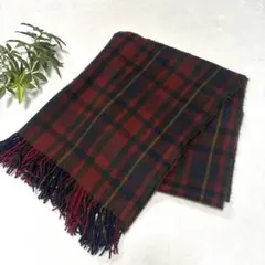 タータンチェック マフラー ストール大判 平成ギャル y2k 赤 緑