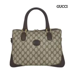 【美品】GUCCI オールド グッチ GG柄 ミニボストン ハンドバッグのサムネイル