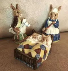 ロイヤルドルトン バニキンズ フィギュリン 陶器 うさぎ ロイヤルドルトン バニキンズ フィギュリン 陶器 うさぎ - メルカリ