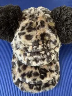 短期出品　ディズニー　ヒョウ柄ファンキャップ