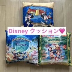 【レア物】東京ディズニーシー 記念クッション 3点セット