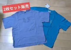 ロイヤルブルーと薄青のBREEZE Tシャツ 2枚セット