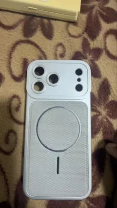 iPhone 17 Pro Max用ケース シルバー マグネット対応