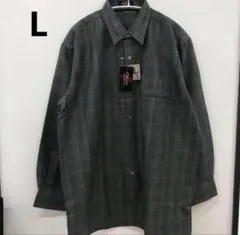 メンズ 長袖 チェックシャツ 長袖シャツ　Y113