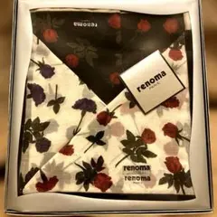renoma 花柄 ハンカチ３枚セット