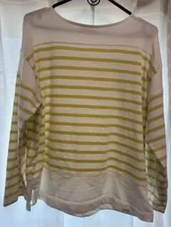 AFTERNOON TEA WARDROBE ストライプ長袖Tシャツ M