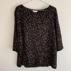 H&M 花柄ブラウス 七分袖