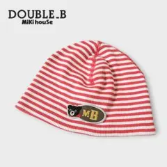 DOUBLE_B ミキハウス ボーダー ニット帽