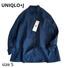 【UNIQLO+J】未使用品　スーピマコットンシャツジャケット　バンドカラー
