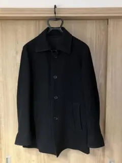 MUJI Labo カシミヤ混ショートステンカラーコート 黒L - メルカリ