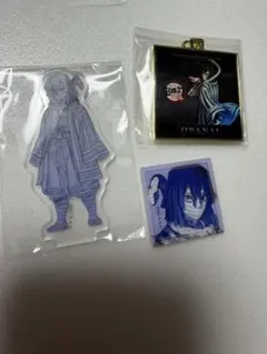 鬼滅の刃 柱合会議 アクリルスタンド アクリルタイルステッカー　伊黒　チャーム