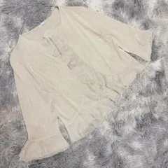 23区 Applaudir アプローディ（3XL）カーディガンラメ フリルのサムネイル