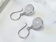 ローズクォーツピアス316L