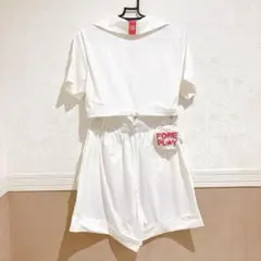 サマンサタバサNo.7 ゴルフセットアップM 白 美品 - メルカリ