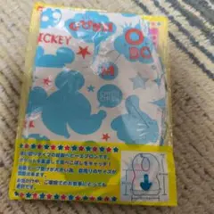 ミッキーマウス 使い捨てベビーエプロン ブルー　2個