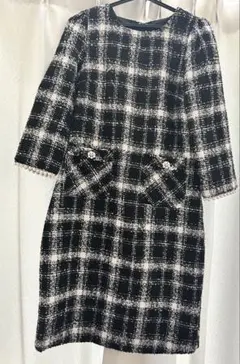 tocco closet ツイードパールワンピース