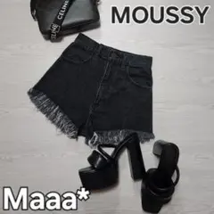 同じの愛用中♡ MOUSSY　新品　フリンジ　デニム　ショートパンツ　完売品