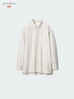 【UNIQLO】JWA オックスフォードオーバーサイズシャツ　ベージュのサムネイル