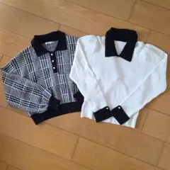 襟つきニット　2枚まとめ売り♪　イッツデモ　アルシーヴ