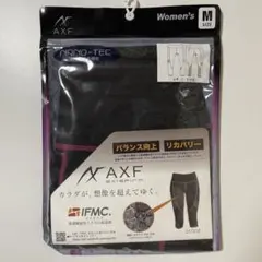AXF　アクセフ　レディース　レギンス　七分丈　ブラック　Mのサムネイル