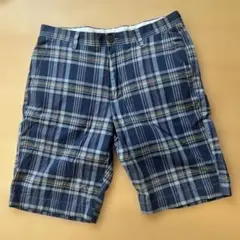 美品J.CREW ネイビー チェック柄 ショートパンツ