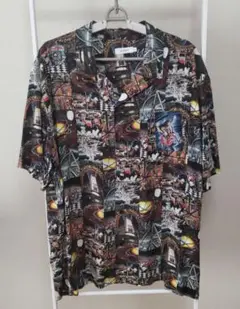 グラニフ 楳図かずお わたしは真悟 総柄シャツ M