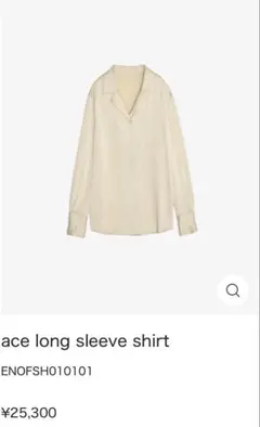 【ENOF】ace long shirts ENOF ace long shirts ブラック Lサイズ 【公式通販】
