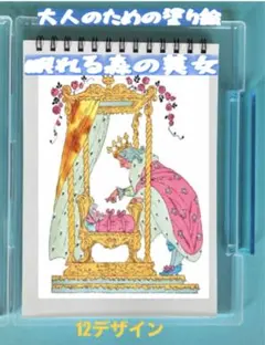 大人の塗り絵 眠れる森の美女 12デザインx各塗り絵2枚 (24ページ)
