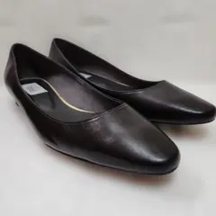 極美品❤ルタロン　レザー　ポインテッドトゥフラットシューズ25cm