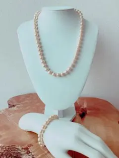 MAJORICA Pearl】SILVER刻印 8mm玉ネックレス/イヤリング - メルカリ