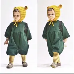 コーデュロイロンパースとショートパンツセット