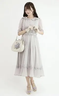 an another angelus レース使いシアージョーゼットワンピースのサムネイル