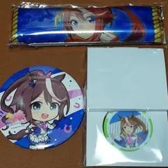 【限界値下げ】ウマ娘 トウカイテイオー タペストリー 缶バッジ コインマスコット