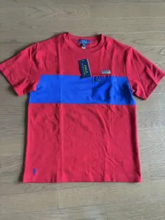 Polo Ralph Lauren Tシャツ　新品タグ付L(14-16) 赤×青