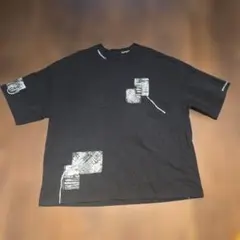 グラフィックデザイン 半袖Tシャツ Fサイズ 黒のサムネイル