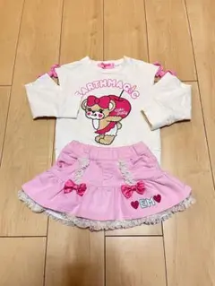 アースマジック♡セット　肩空きトップス　110