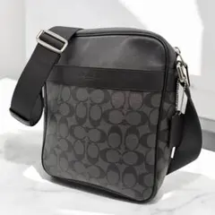 コーチ シグネチャー ショルダーバッグ F54788 PVC レザー グレー