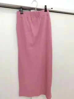 GeeRA リブタイトスカート ピンク M 美シルエット ストレッチのサムネイル