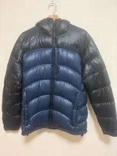 THE NORTH FACE フード付きダウンジャケット Lサイズ ネイビー