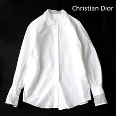 Christian Dior クリスチャンディオール コットン 長袖シャツ 白