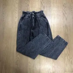 ダークグレー　加工デニム　S