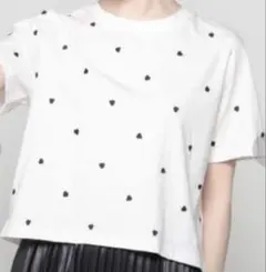 新品　ハート刺繍Ｔシャツ　COLZA 赤のサムネイル