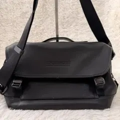 ✨極美品 coach ショルダーバッグ メッセンジャー 黒 通勤 通学 レザー