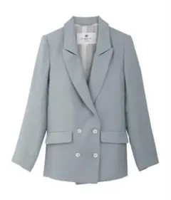 ROPE テーラードジャケット ダブルボタン サックスブルー