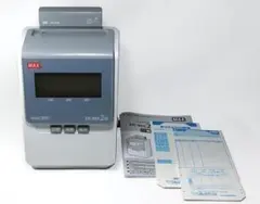 ★清掃済 美品　MAX タイムレコーダ ER-80S2W + 新品カード25枚のサムネイル
