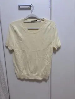 GAP 半袖ニットセーター Mサイズ 淡い黄色