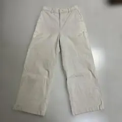 無印良品パンツ着丈93股下61ウエスト平置33ゴム秋冬物コーデュロイmuji