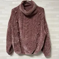 即購入可能！ボンボンニット(ピンク)123