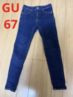GU ウルトラストレッチスキニーデニム　ネイビー　６７センチ